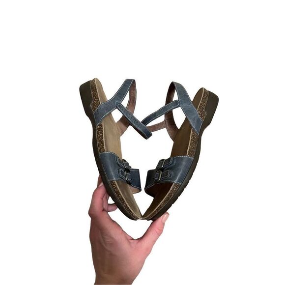Dansko Leather Rebekah Ankle Strap Blue Sandals size EU 37  US 6.5 / 7 - Picture 3 of 8